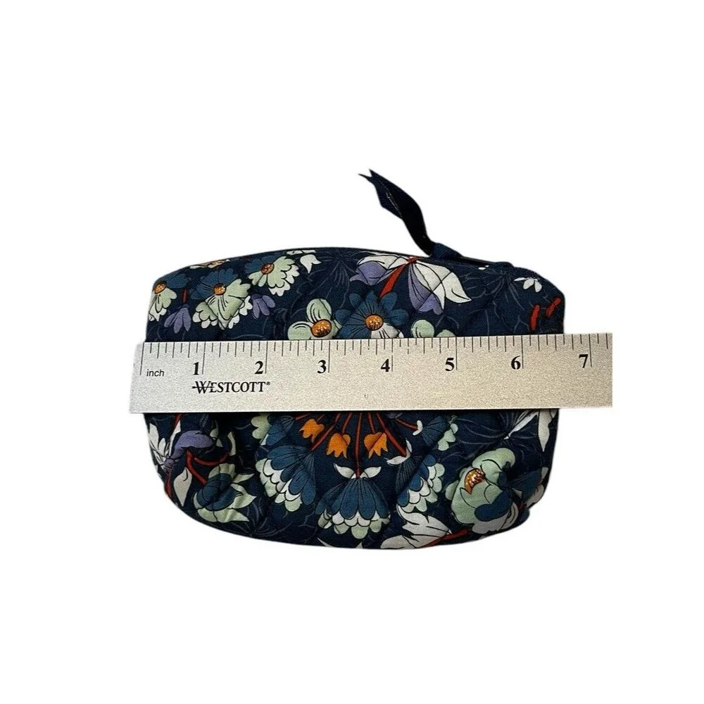 Vera Bradley Compact Travel‎ Cosmetic Floral Bursts Bag Makeup Pouch